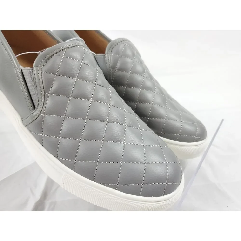Steve Madden Lt Grey Slip On Sneakers - Picture 6 of 10